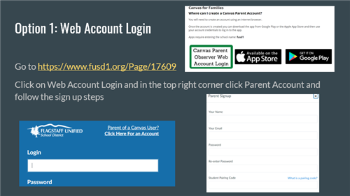 Canvas Parent Web Account Login